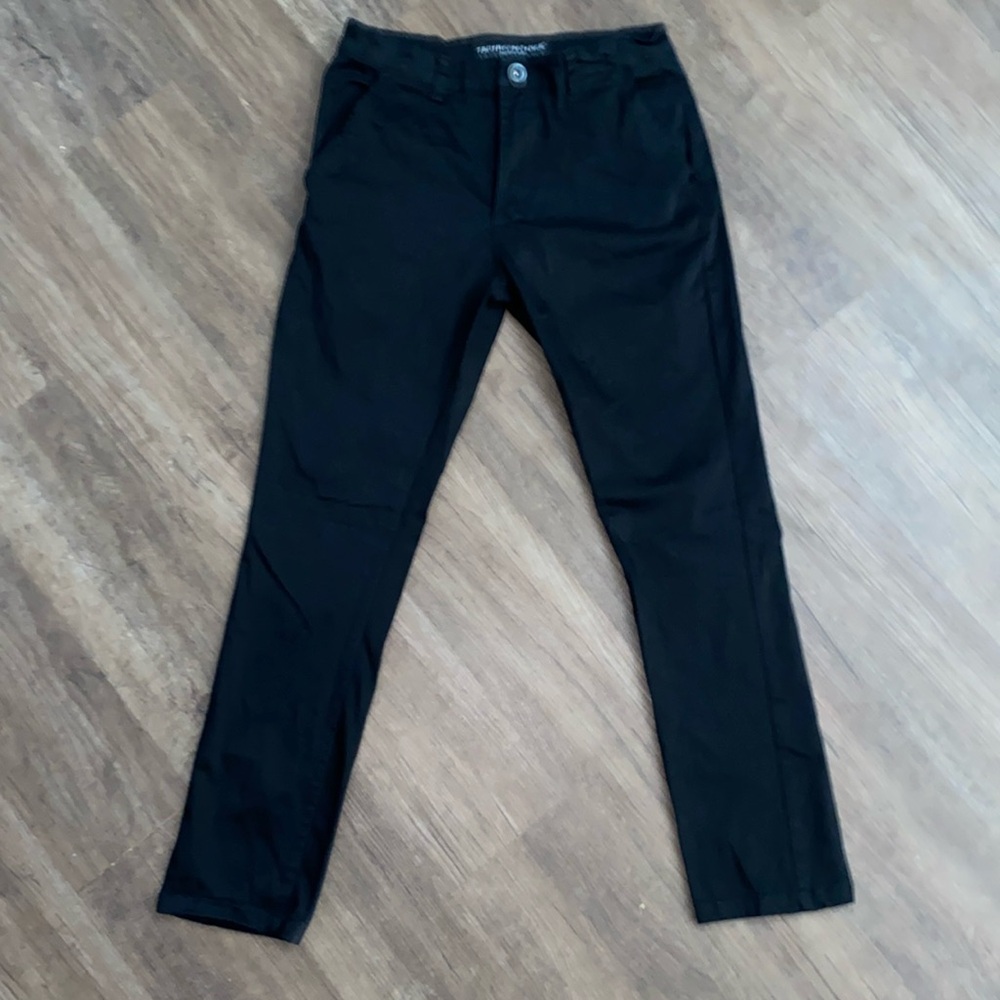 Truth.Substance Common Sense Black Slim Fit Straight Stretch Pant Size 34x30